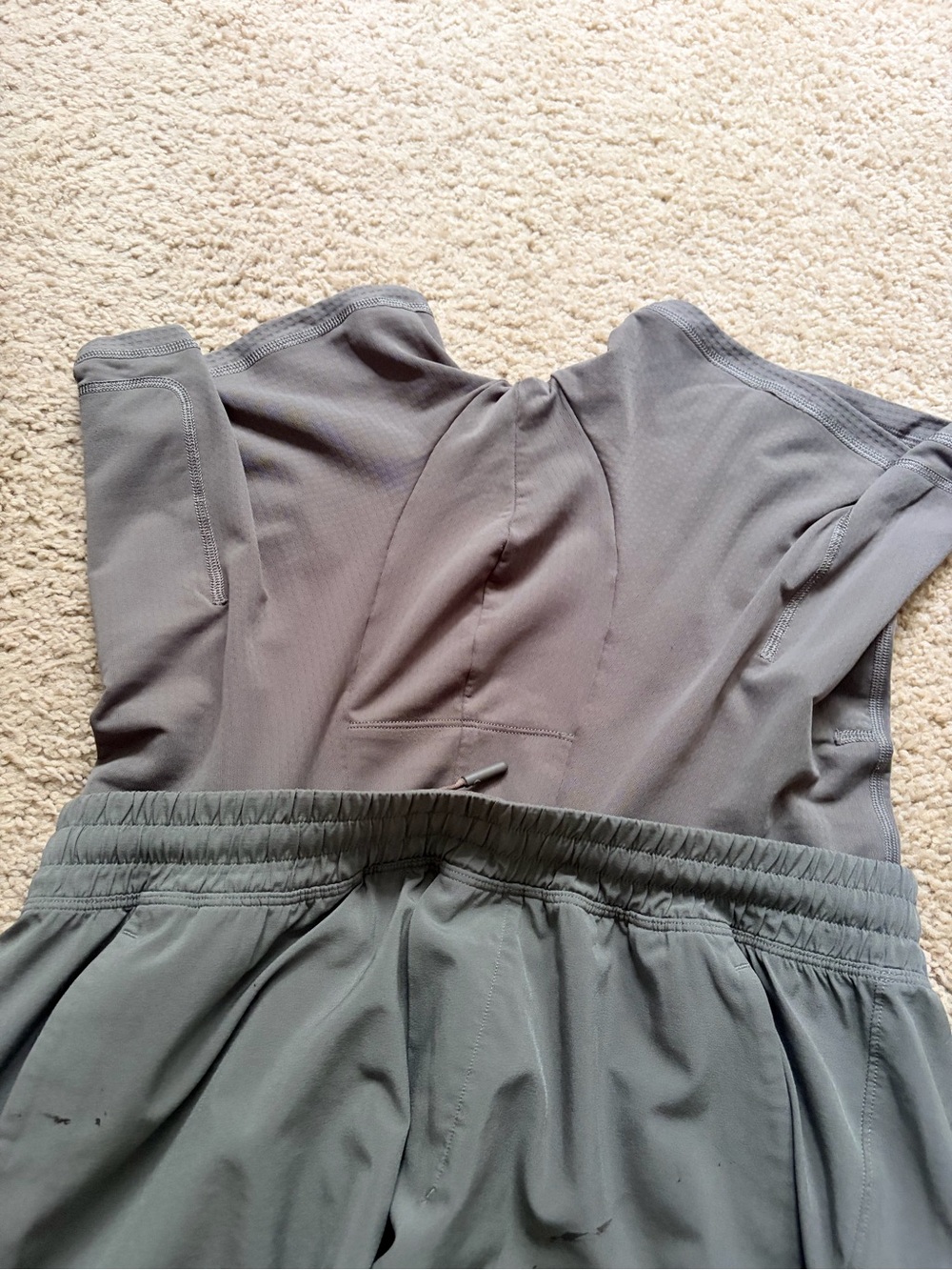 lululemon, Mens, Medium, 5inch inseam, With Liner, Athletic Shorts, Green/Grey - Picture 6 of 8
